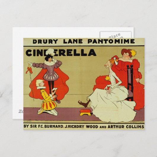 Poster voor 'Cinderella Briefkaart (Voorkant / Achterkant)