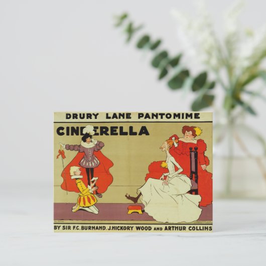 Poster voor 'Cinderella Briefkaart (Staand voorkant)