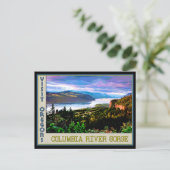 Poster voor Columbia River Gorge in Oregon Briefkaart (Staand voorkant)