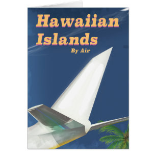Poster voor commercieel reizen op de Hawaiiaanse e