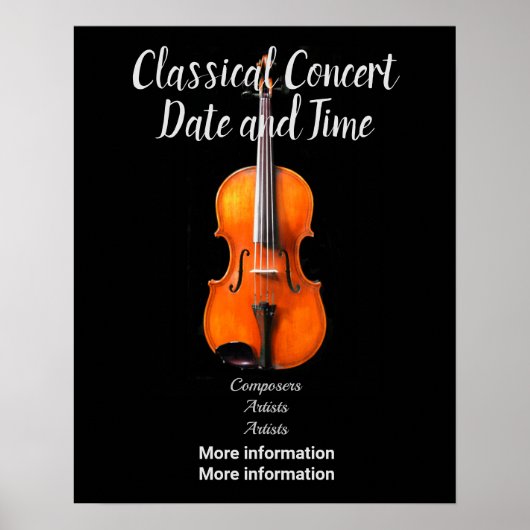 Poster voor concerten aanpassen (Voorkant)