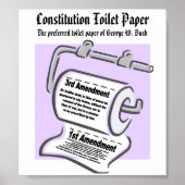 Poster voor constitutioneel toiletpapier (Voorkant)
