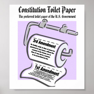 Poster voor constitutioneel toiletpapier