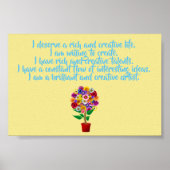 Poster voor Creativiteitsbevestiging - Dagelijks m (Voorkant)