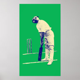  poster voor cricketeting, aanpasbaar