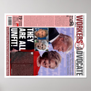 Poster voor de advocaat van werknemers - november