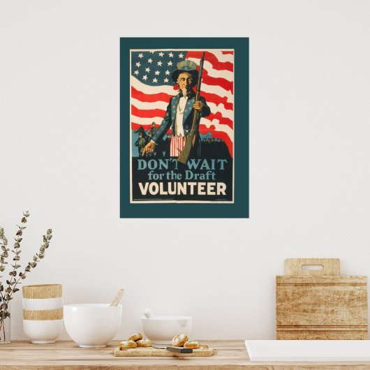 Poster voor de Baltische Volunteer (Keuken)