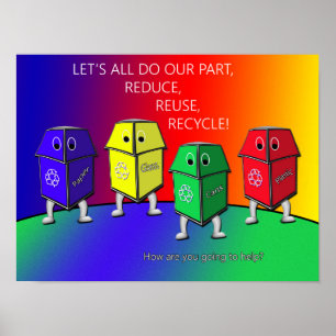 Poster voor de bewustwording op de Aarde