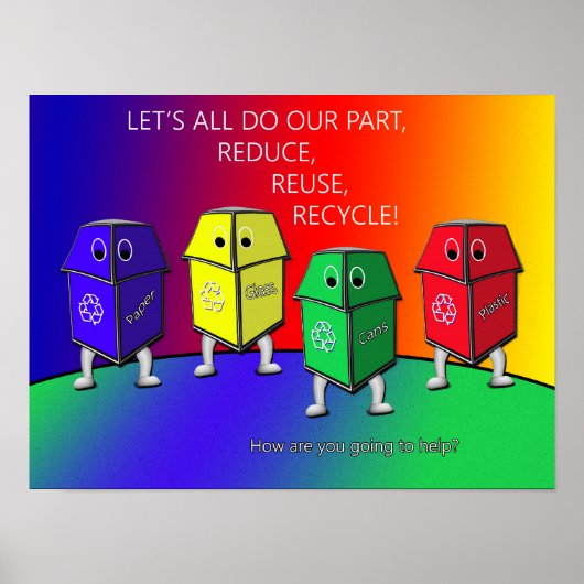 Poster voor de bewustwording op de Aarde (Voorkant)