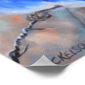 Poster voor de blauwvogel van Mountain Blue Art (Hoek)