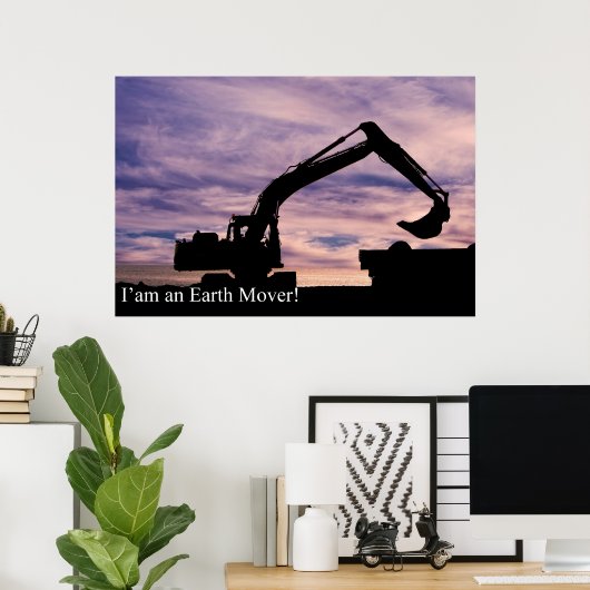 Poster voor de bouw (Thuiskantoor)