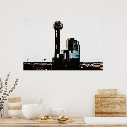 Poster voor de fotografie van het centrum van Dall (Keuken)