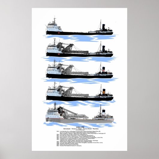 Poster voor de geschiedenis van het Freighter-mani (Voorkant)