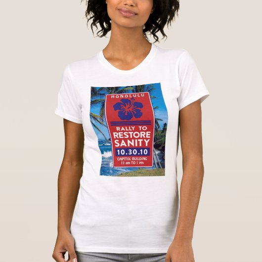 Poster voor de gezondheid op het strand t-shirt (Voorkant)