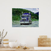 Poster voor de grote vrachtwagensnelweg Transport  (Keuken)