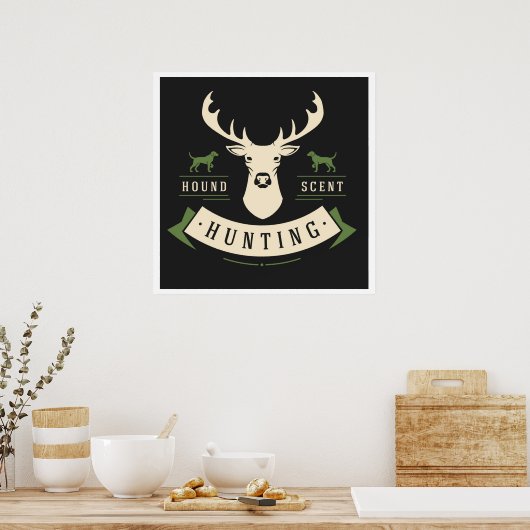 Poster voor de jacht (Keuken)