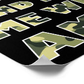 Poster voor de jacht op Camo en Ammo Funny blk (Hoek)