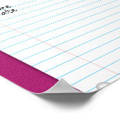 Poster voor de juiste papieren rubriek voor middel (Hoek)