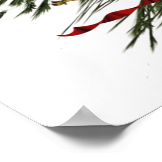 poster voor de kerstboom (Hoek)