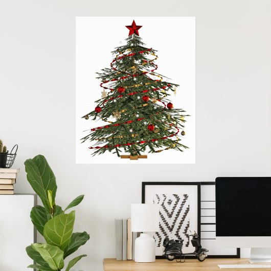 poster voor de kerstboom (Thuiskantoor)
