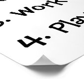 Poster voor de klassevoorschriften van de leraar (Hoek)