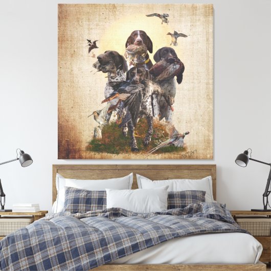 Poster voor de korte vaart canvas afdruk (Insitu (Slaapkamer))