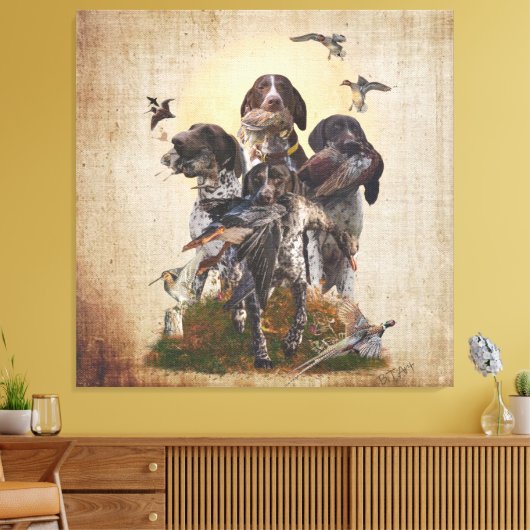 Poster voor de korte vaart canvas afdruk (Insitu (Woonkamer))