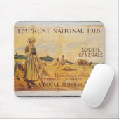 Poster voor de lening voor nationale defensie muismat (Met muis)