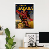poster voor de luchtvaart van 1929 "Fumad Bacara" (Thuiskantoor)