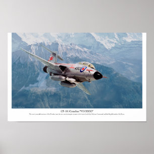 Poster voor de luchtvaartart "F-101 Voodoo"