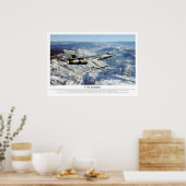 Poster voor de luchtvaartkunst "F-104 Starfighter" (Keuken)