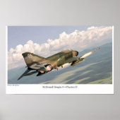 Poster voor de luchtvaartkunst "F-4 Phantom II" (Voorkant)