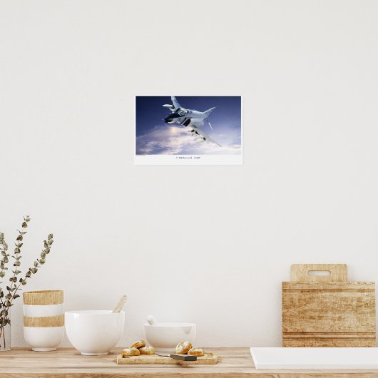 Poster voor de luchtvaartkunst "F-4 Phantom II JAS (Keuken)