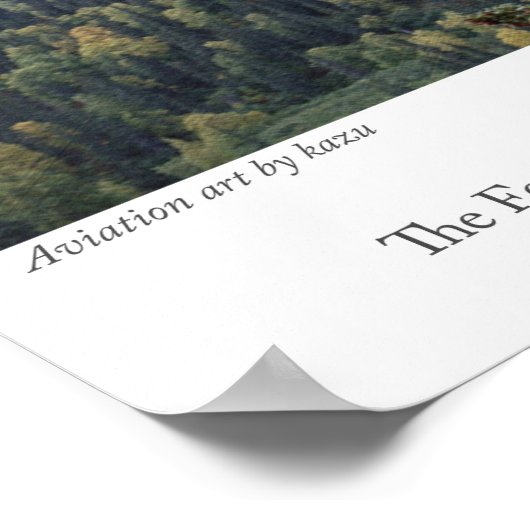 Poster voor de luchtvaartkunst "Fw190" (Hoek)