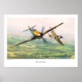 Poster voor de luchtvaartkunst "Messerschmitt Bf 1 (Voorkant)
