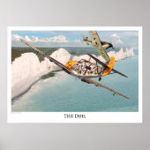 Poster voor de luchtvaartkunst "Messerschmitt Bf 1 (Voorkant)