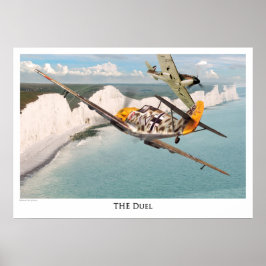 Poster voor de luchtvaartkunst "Messerschmitt Bf 1