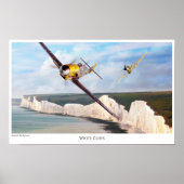 Poster voor de luchtvaartkunst "Messerschmitt Bf 1 (Voorkant)