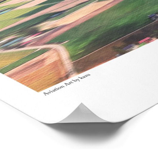 Poster voor de luchtvaartkunst "Messerschmitt Bf 1 (Hoek)