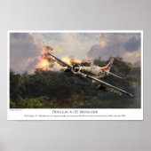 Poster voor de luchtvaartkunst "Skyraider" (Voorkant)