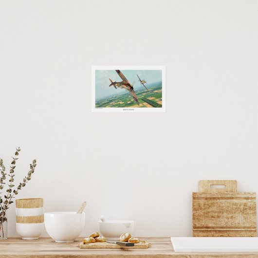 Poster voor de luchtvaartkunst "Spitfire" (Keuken)