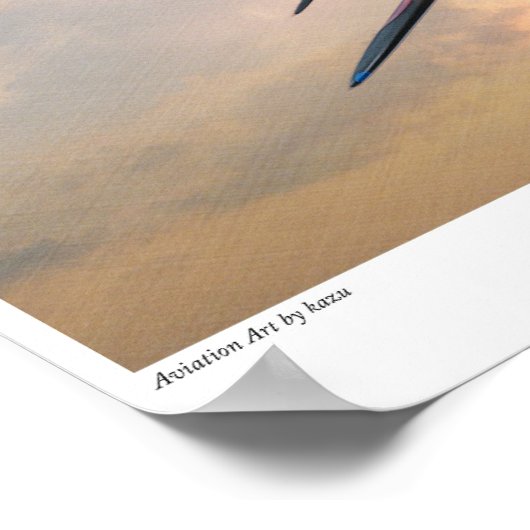 Poster voor de luchtvaartkunst "ZERO FIGHTER" (Hoek)