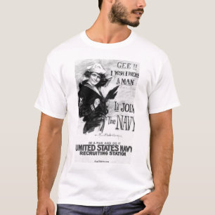Poster voor de marine t-shirt