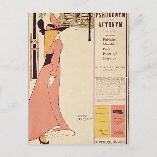 Poster voor de publicatie van het Gele Boek Briefkaart (Voorkant)