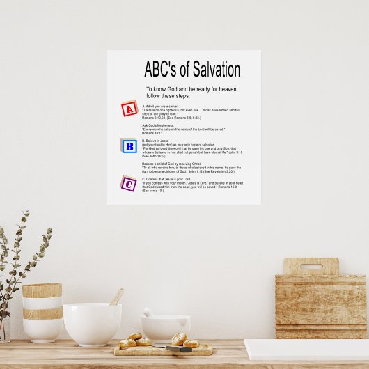 POSTER voor de redding van ABC (Keuken)