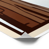 Poster voor de reis van kabelgoten (Hoek)