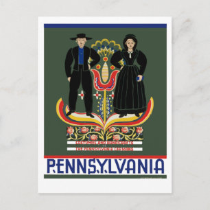 POSTER voor de reis van WPA Vintage Rural Pennsylv Briefkaart