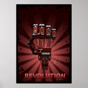 Poster voor de robotarrevolutie