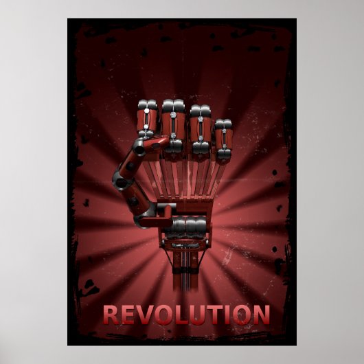Poster voor de robotarrevolutie (Voorkant)