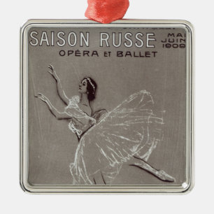 Poster voor de "Saison Russe" Metalen Ornament